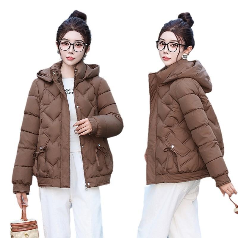 Down and Padded Jacket Women's Winter 2025 New Cotton Jacket Short Korean Version Loose Hooded Thickened Warm Jacket Padded Jacket