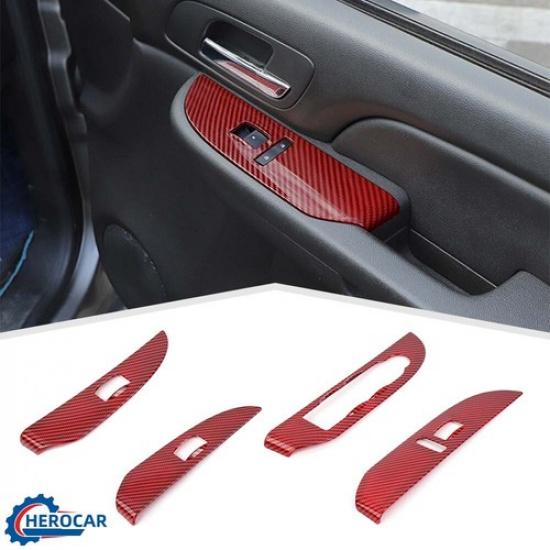 4Pcs Window Lift Switch Cover Trim Guard For Suburban Tahoe YUKON SIERRA 2007-13
