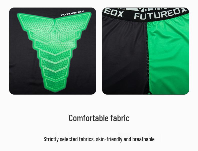 Męski szybkoschnący sportowy zestaw dwuczęściowy: Koszulka z długim rękawem i spodnie do koszykówki i kolarstwa