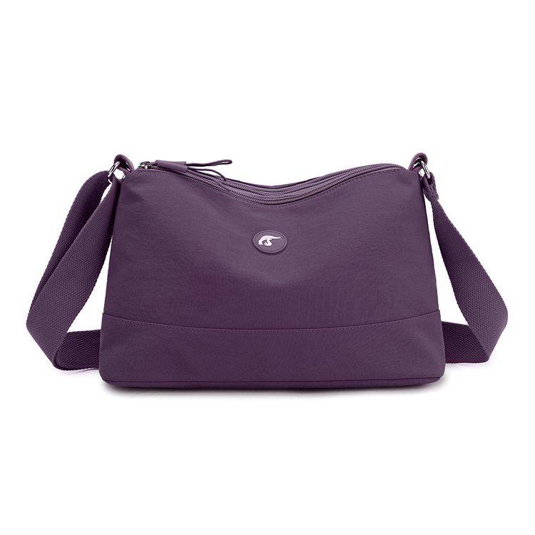 Nylon Crossbody Bag Women's Lightweight Commuter Shoulder Bag Multi-compartment Small Square Bag