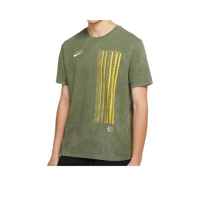 Dri-Fit KD Retro Wash Embroidered Logo Sports T-Shirt Men Tops Military-Green CD1301-222