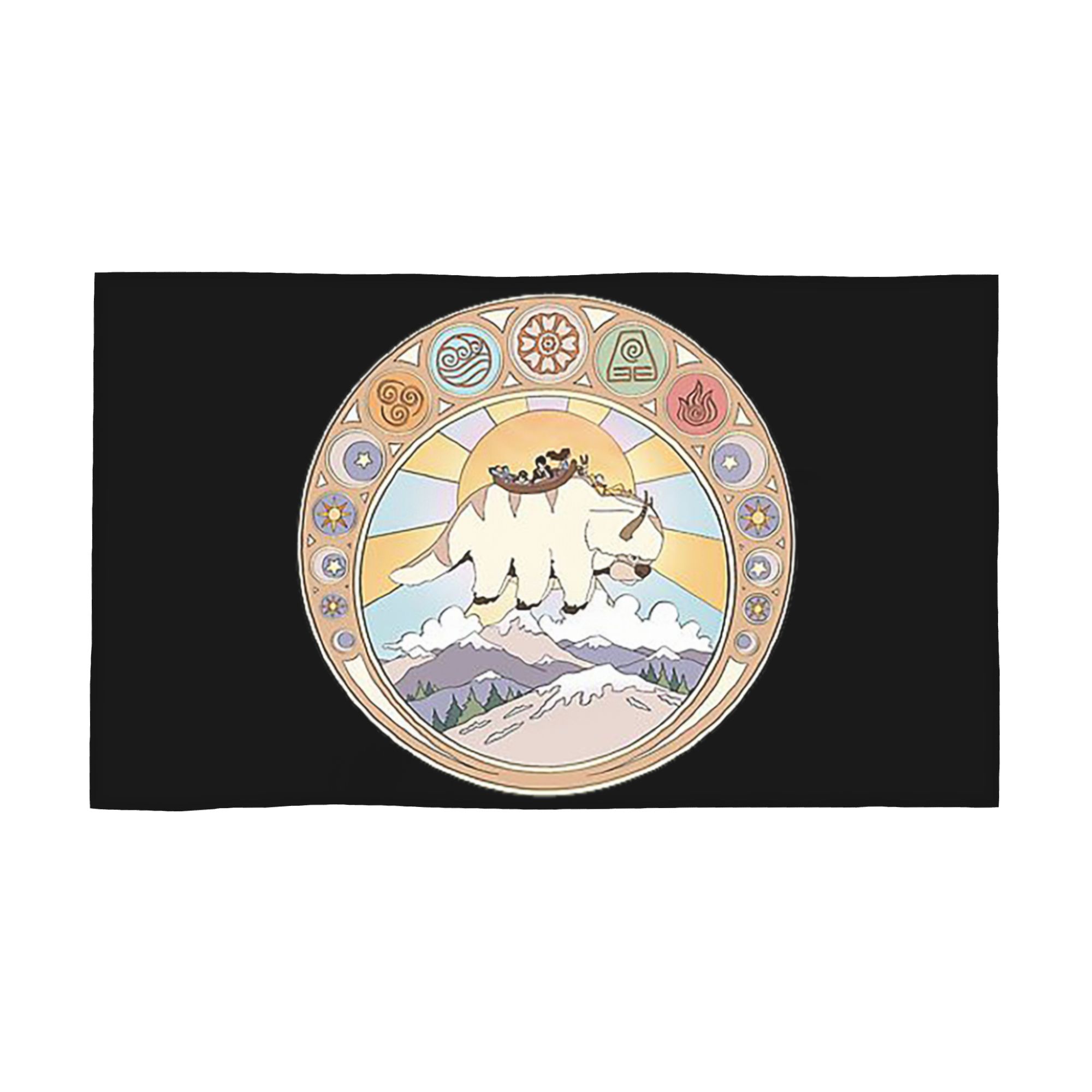 

Team Avatar and Elements Design Soft Face Towel Quick Dry Pool Bath Cotton Towels Absorbent W30*H60(CM)