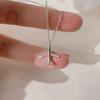 Childlike Personality Sweet Pendant Necklace Schoolgirl Design Diamond-Encrusted Aircraft Collarbone Chain Looks Thin
