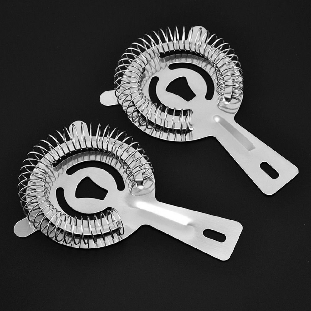 Stainless Steel Bar Strainer Silver Hawthorne Strainer Bartending Tool  Kitchen Barware Gadgets