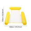 Small Inflatable Water Bed Inflatable Floating Backrest Lounge Chair Party Floating Bed Mattress Sports  Lounge Bed for Swimming