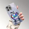 Luxurious Aurora Diamond Water Drop Apple Print Pattern Electroplated Phone Case Cover