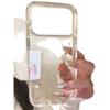 ins Korean orange little star, suitable for Apple 17Promax mobile phone case IP16 transparent 15 space case 14pro.