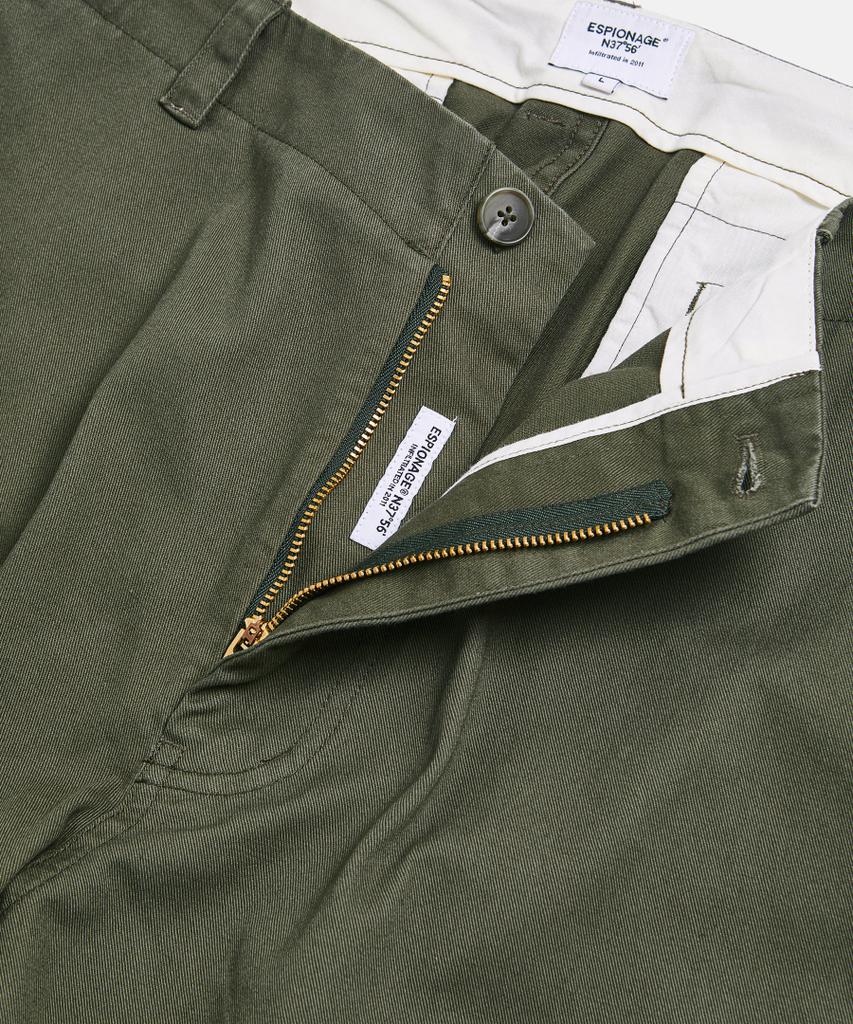 ESPIONAGE Wide Officer Pants Gray Olive