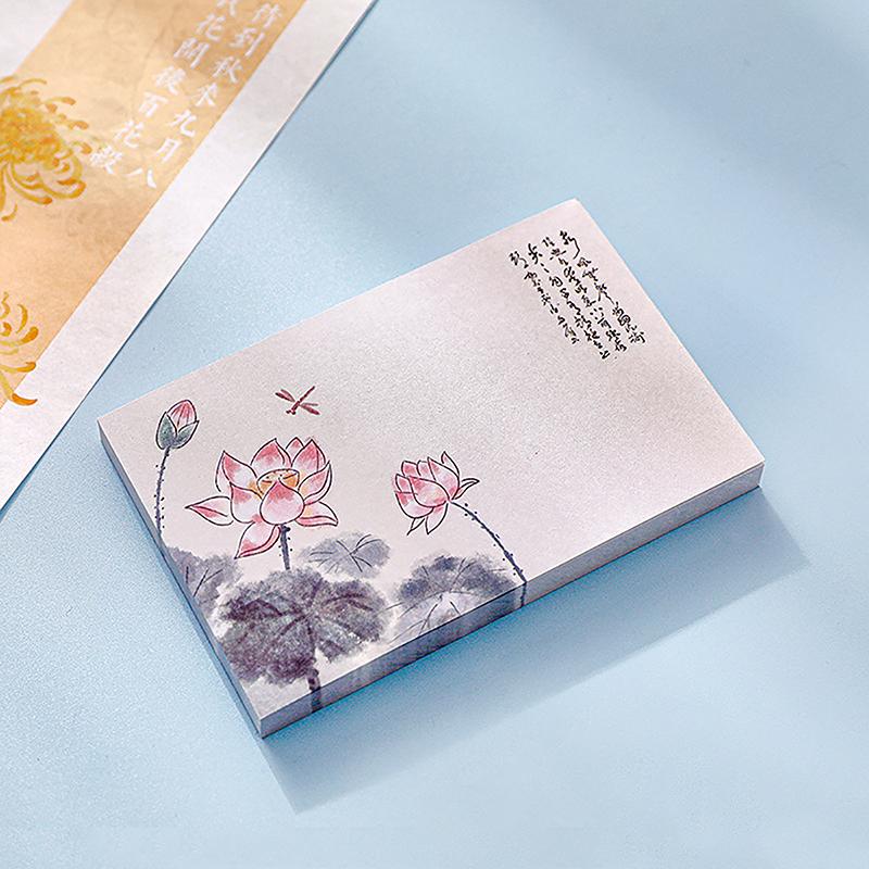 

50 листов Блокноты для заметок в китайском древнем стиле Ретро стиль Блокнот Заметки Декор Записки для сообщений Канцелярские товары Офисные принадлежности