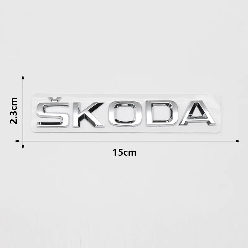 Car Sticker 2025 New Lettering Rear Trunk Emblem Badge Decals For Skoda Yeti VRIS Octavia a5 Karoq Kamiq Fabia Kodiaq Rapid Supe