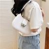 Fashion Simple New Jelly Bag Diamond Buckle Pop Candy Color Moon Bags Daily All-Matching Underarm Single Shoulder Crossbody Pack