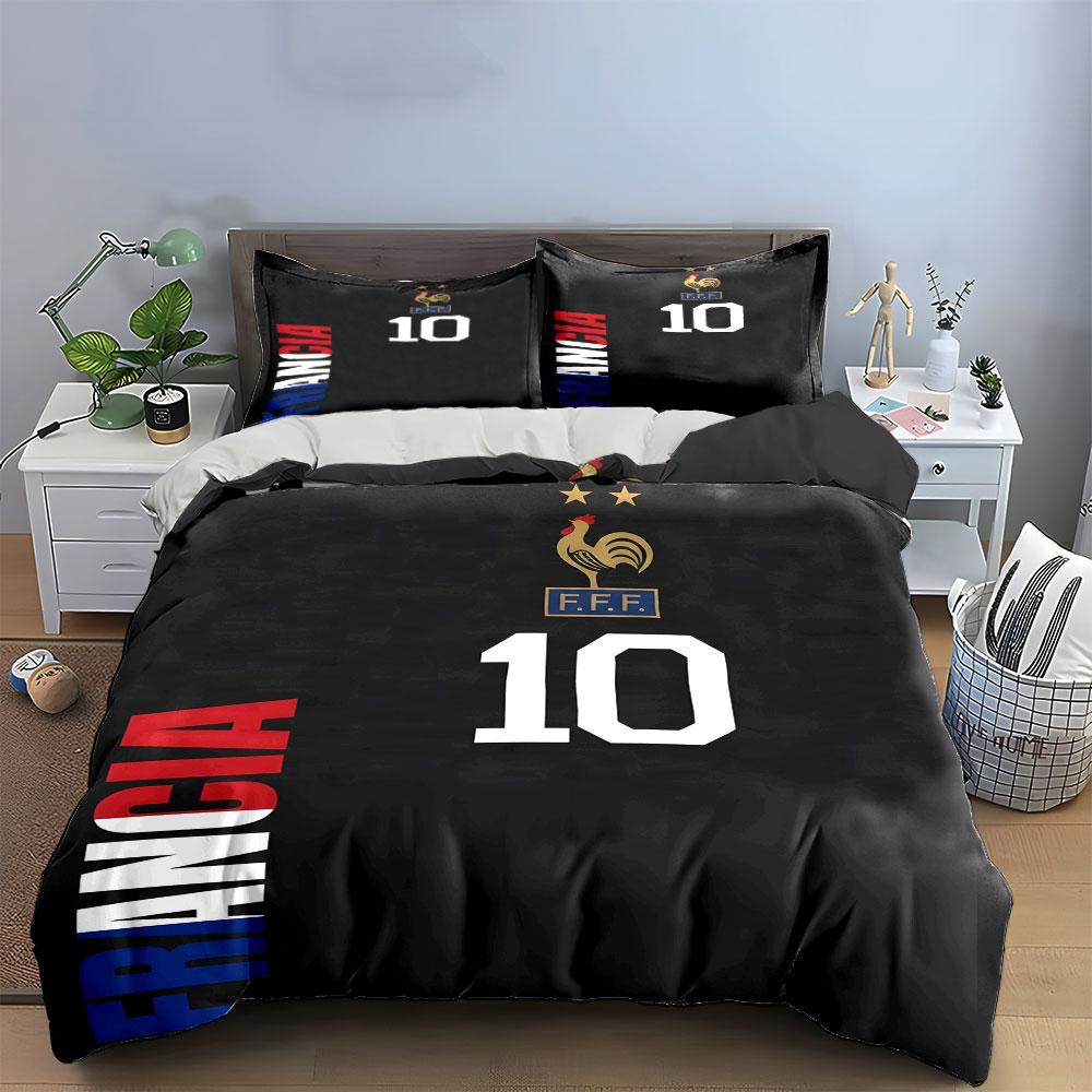 Rooster, France Flag, Number. Bedding Sets Duvet Cover Sets Duvet Covers Pillowcases(1*Duvet Cover 2*Pillowcases Without Duvet Insert)