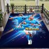 Custom Text Printed Rug Erling Haaland Non Slip Floor Carpet For Home Room Decor