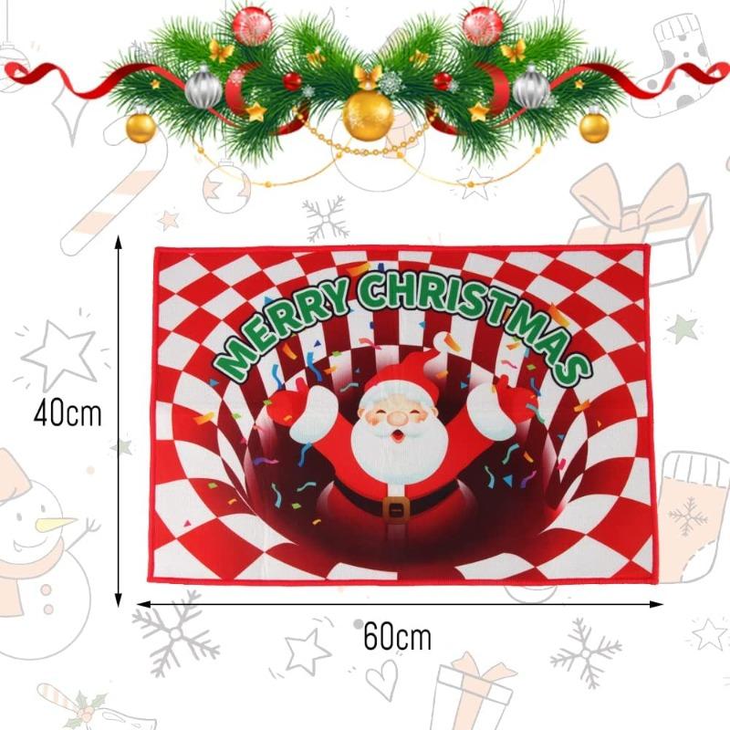 

Christmas carpet mat, Christmas mat, Christmas doormat, carpet entrance area doormat 40 x 60 cm entrance area, bedroom and study 40cmX60cm