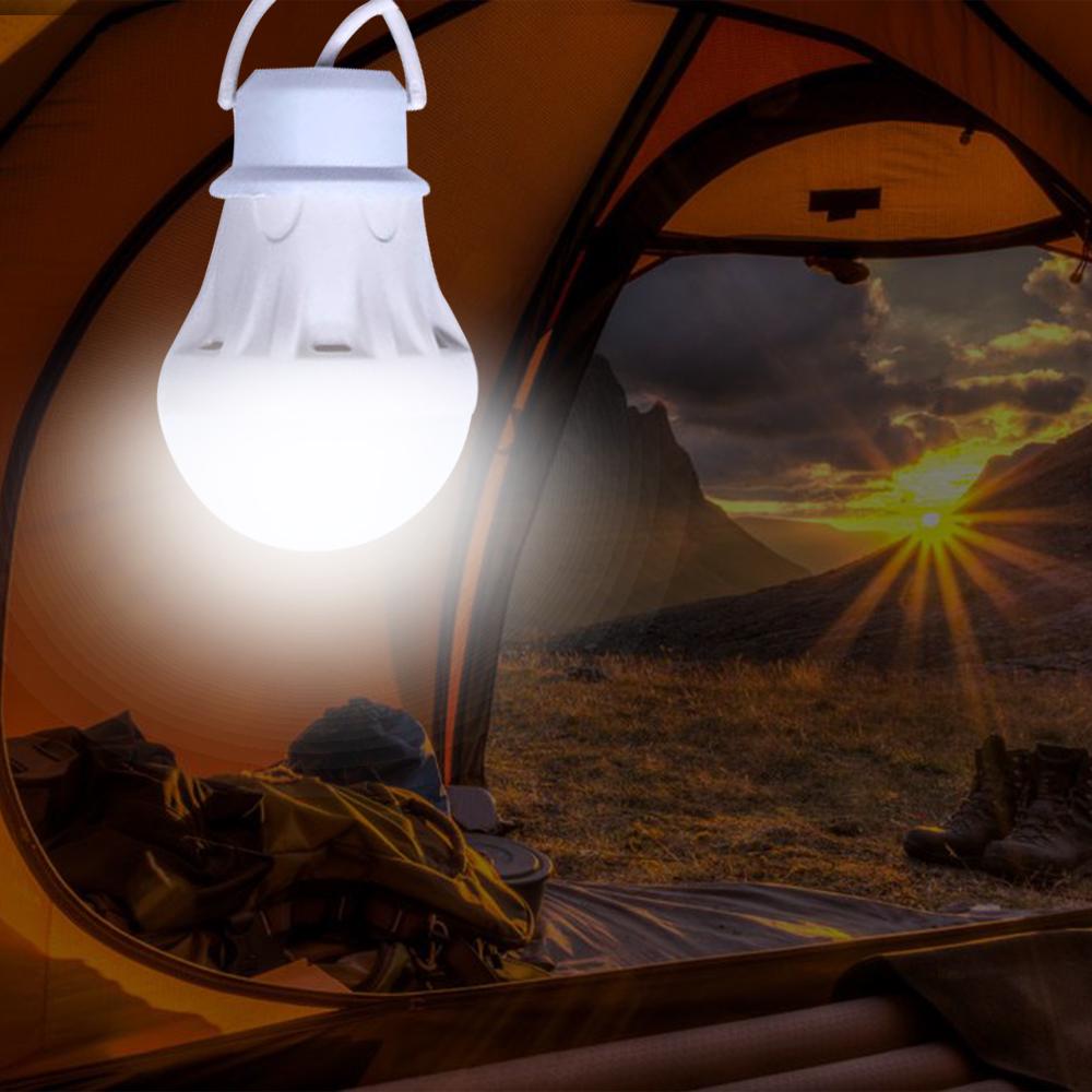 Powerful LED Camping Lantern Portable USB Tent Light 5V 50cm/19in Flashlight Bulb with Powerbank for Desk Bedside Tent Use