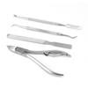 4-Piece Stainless Steel Nail Clippers & Scissors Set for Manicure 8717