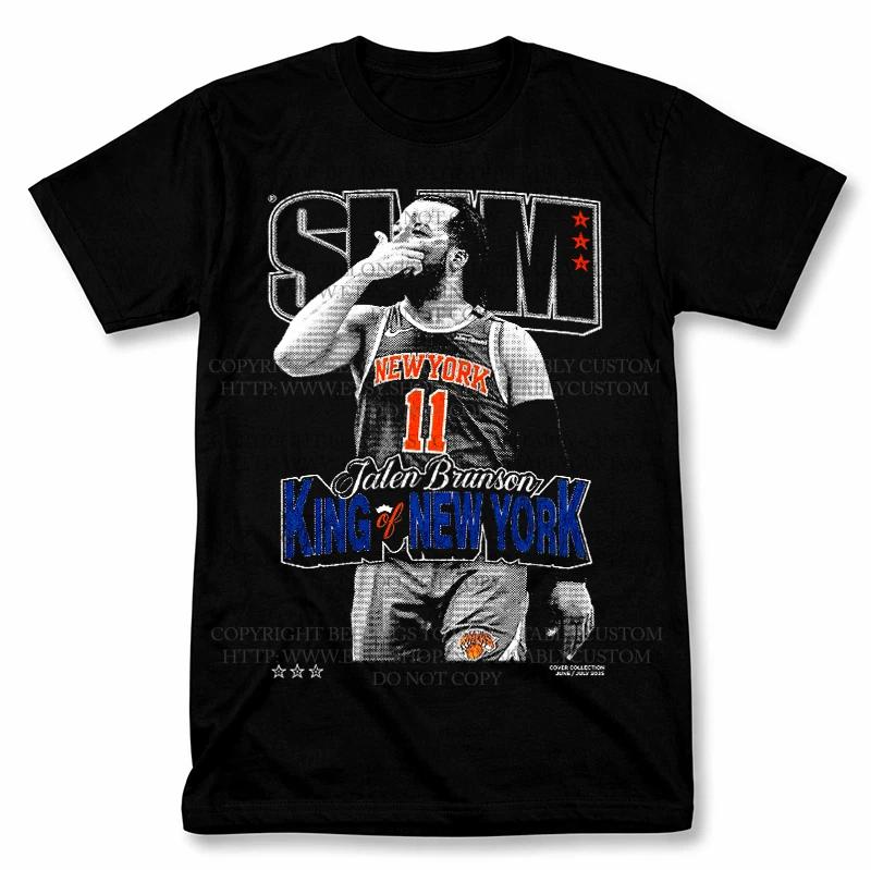 

Slam Jalen Brunson New York Knicks Graphic T shirt Vintage Basketball Fan Tee XL