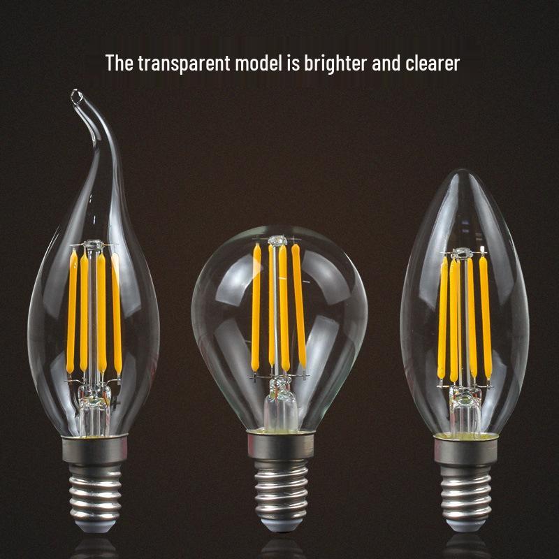 LED Retro Edison Filament Bulb E14 Screw Base Warm White