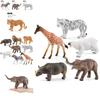 High-quality Pvc Jungle Animal Models With Elephant Tiger Lion Ideal For Children