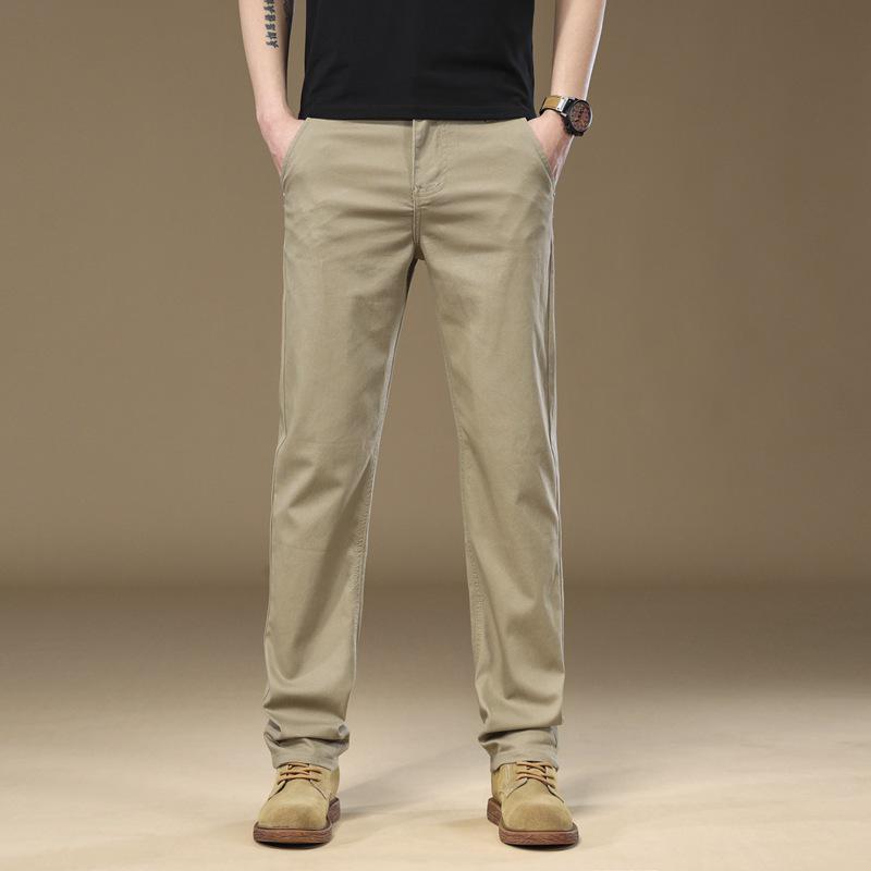 Premium Herrenhose mit schmaler Passform: Gerades Bein, Locker, Vielseitig, Modisch für Herbst, Winter und Sommer.