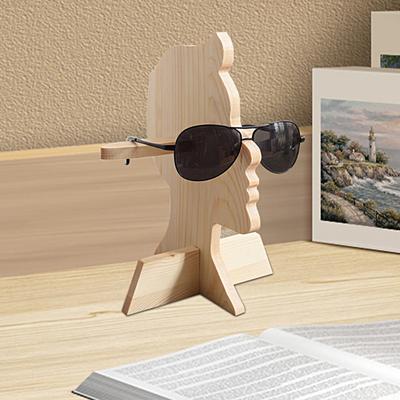 Brillen-Ausstellungsregal Gratfreie Ausstellungsrequisiten Holz Damen Herren Sonnenbrillenhalter für das Büro