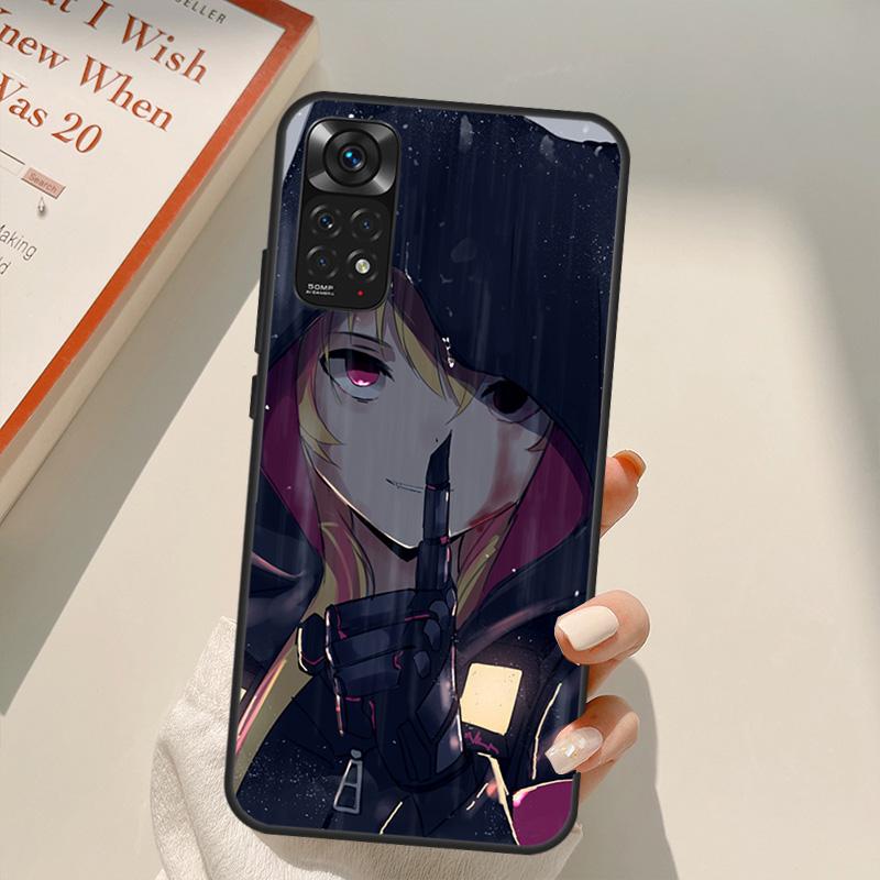 Girls Frontline Game Case For Xiaomi Redmi Note 10 8 9 11 Pro 8T 9S 10S 11S Redmi 10C 9C 9A 9T K50 K40 Gaming