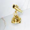 13.97 Cm Brass Alidade Telescope Compass Nautical Navigation Gift Maritime Surveyor Collectible Desk Decor