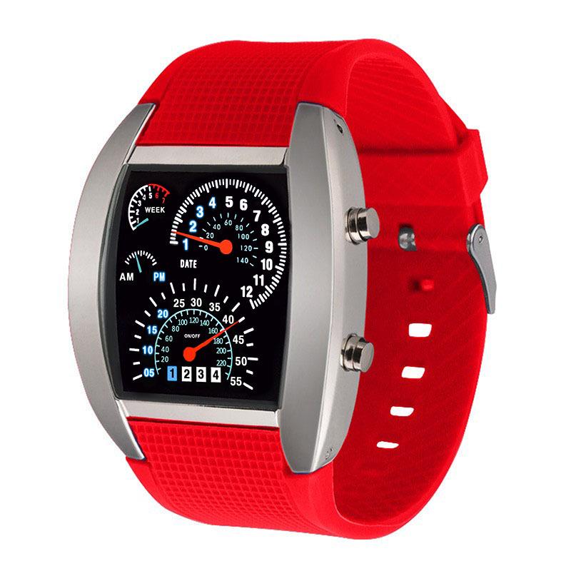 Reloj Deportivo de Aviación LED: Panel de control elegante y versátil para carreras de cross country para hombres, mujeres y estudiantes