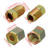 16/20PCS 25ft of 3/16" OD Copper-plated Material Brake Pipe Hose Line Piping Tube Tubing Car Roll Tube Coil With Tube Nuts