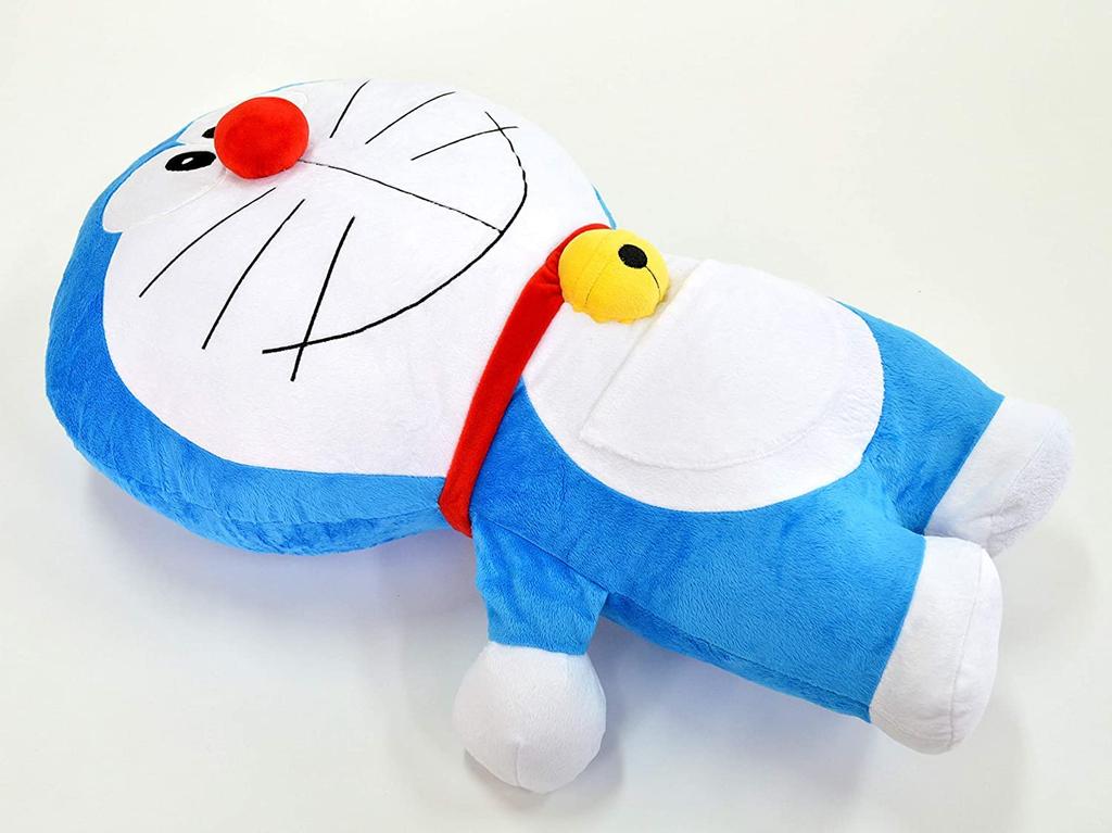 MORIPiLO Polštář na tělo Morishita Doraemon L 70 cm Velký polštářek na hračky Shogakukan Blue 4620219 Přibl.