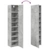 Narrow Tall Cabinet Concrete Grey 45 x 42.5 x 225 cm Engineered Wood