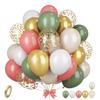 12inch 35pcs Purple Pink Green Balloon Set , Suitable for Weddings, Birthdays, Themed Parties, Bachelorette Parties