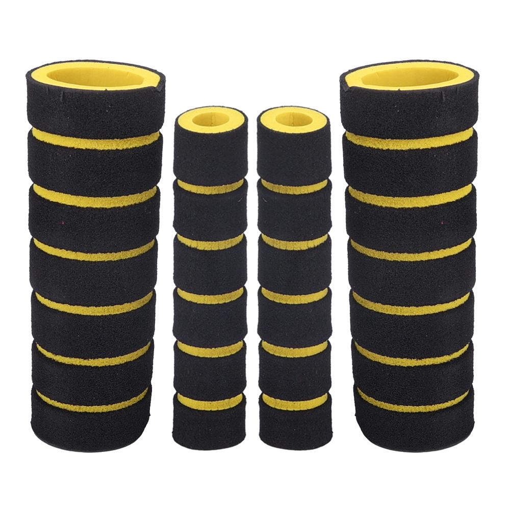 4PCS/SET Bicycle and Motorcycle Handlebar Foam Sponge Grip Cover Universal Anti-slip Soft Handlebar Modification Accessories