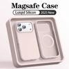 Official Original Liquid Silicone Magnetic Phone Case For iPhone 17 Air 16 15 14 Plus 13 12 Pro Max 17Pro For Magsafe Soft Cover
