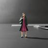Stehende menschliche Figur Realistische Mini-Figuren mit gemalten Details Winzig
