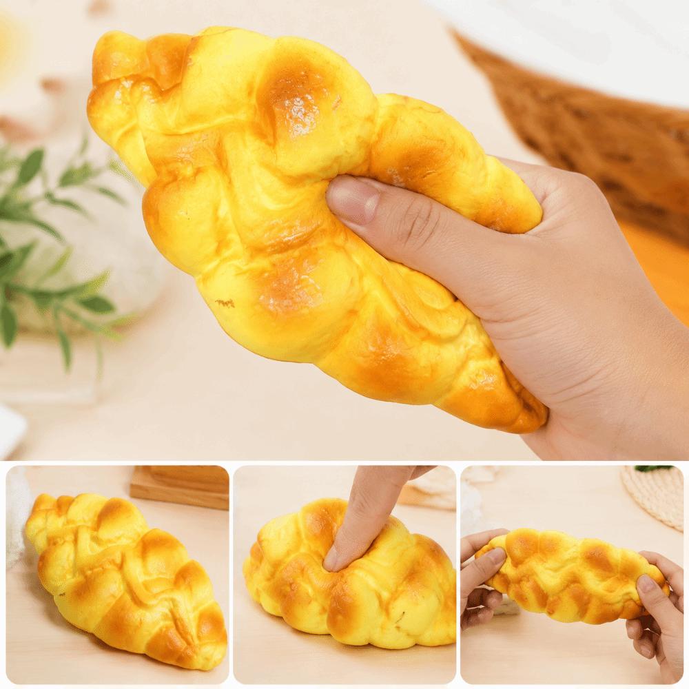 DIY Simulation Bread Squeeze Toys Moist Feel Toast Pinch Toy Toast Slow Rebound Toys Hand Relaxing