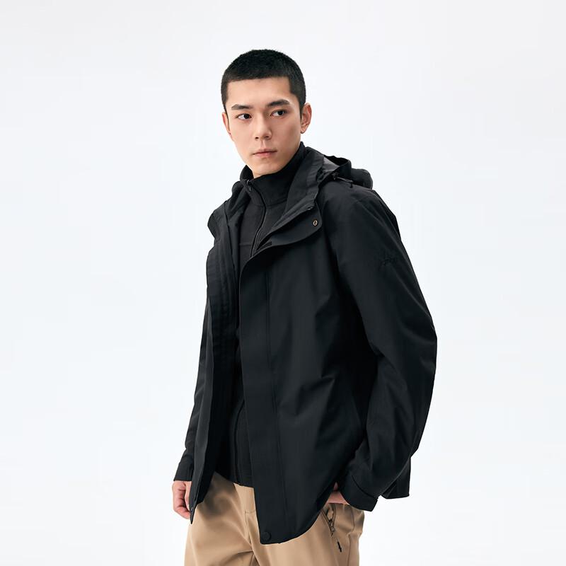 Lanbu Men's Winter Hooded Outdoor Jacket