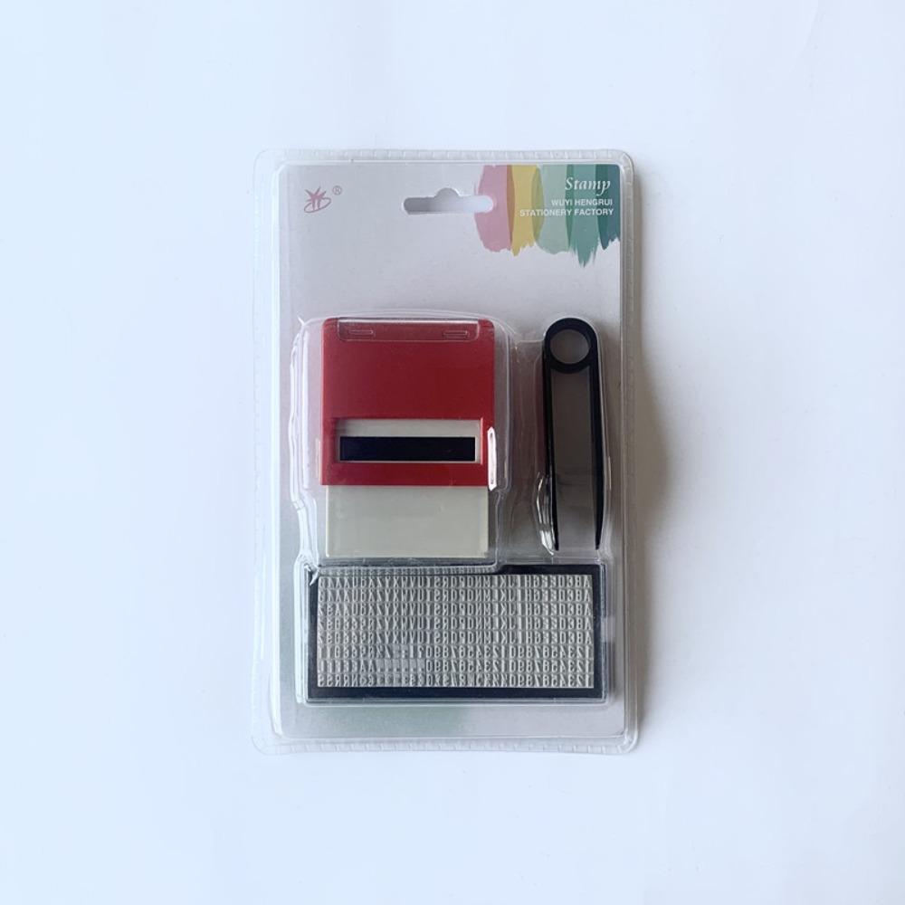 

Красная пользовательская персонализированная печать Противоскользящая штамп с текстовой пластиной Новая резиновая печать с буквой Офисные принадлежности красный