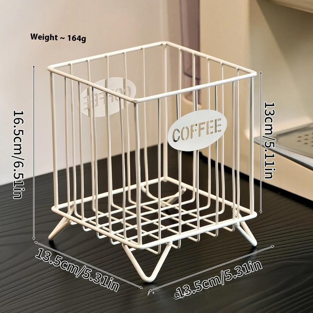 Hot Coffee Pod Holder Large Capacity Coffee Capsule Holder Coffee Creamer Container Irregular Shape Pod Storage Cup