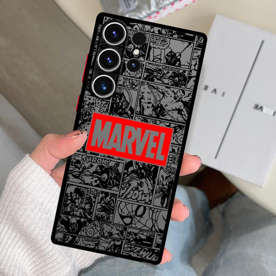 Marvel Hero Logo Case for Samsung Galaxy S26 S24 Plus Note 20 10+ S25 Ultra S21 S20 S23 FE S22 Funda Phone Cover