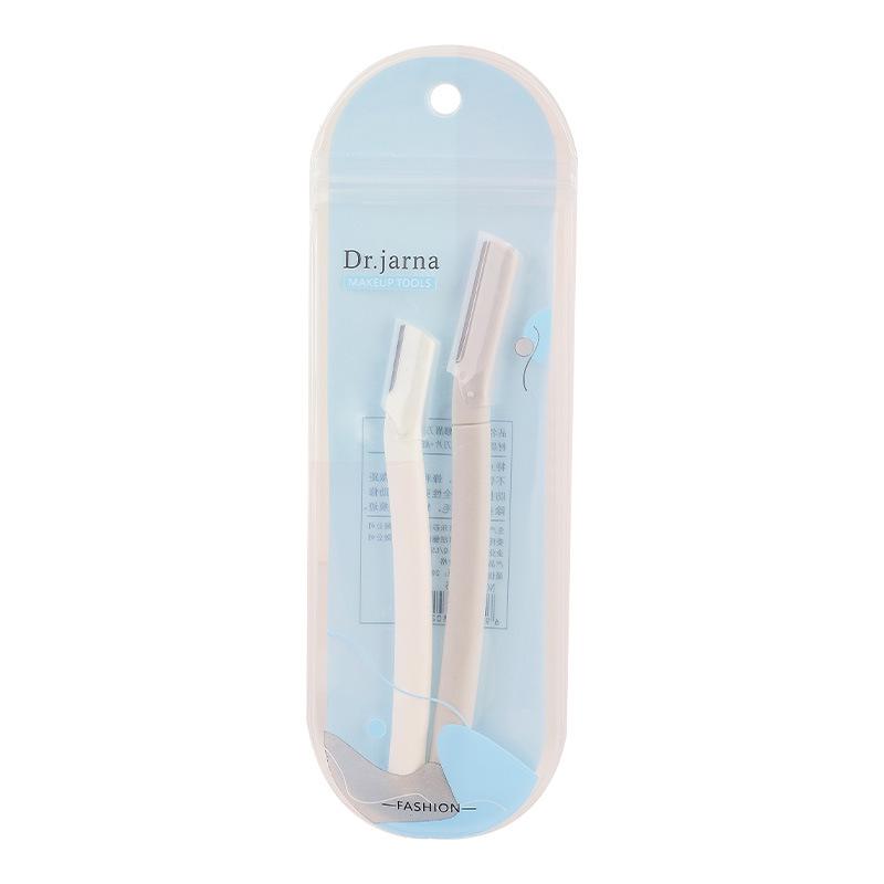 Tijuana 2-Piece Stainless Steel Eyebrow Razor Set - Safe Macro Shaver with Trimming Blades