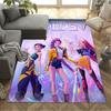 Huntrx: Neon Heroes Carpet Perfect for Dormitory Bedrooms Kitchen Balcony Anti-slip Rug Anime Office Decor Birthday/Christmas Gift