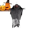 Cloth Halloween Hanging Ghost Skull Funny Halloween Pendant 3 Heads Ghost Skull Ornament  Party