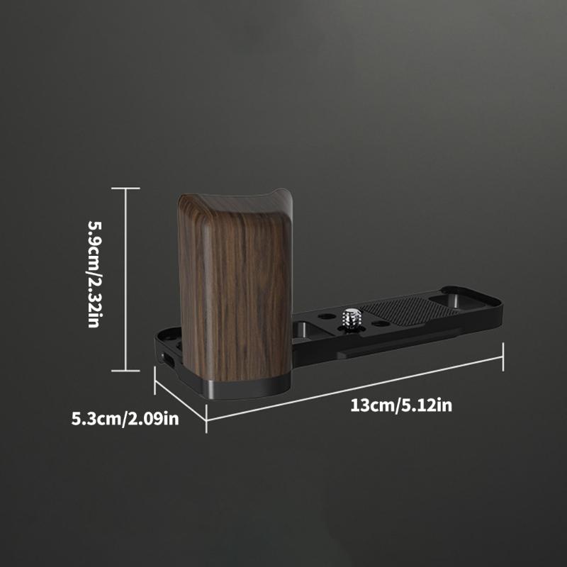 Camera Grip Quick Release Plate Direct Tripod Mount and Multiple Screw Holes for X100VI Handgrip L Shaped