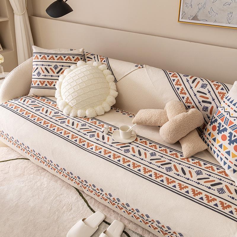 Verdicktes Sofakissen aus Baumwolle und Leinen für alle vier Jahreszeiten. Universalkissen, Sofabezug, Bezug, Rückentuch für den Sommer.