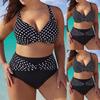 Női Dots Bikini Szettek Kétrészes fürdőruhák Fürdőruha Strandruha