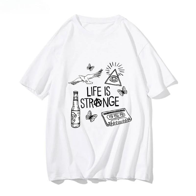 Anime Tshirt Cute Unisexga Life Is Strange Harajuku Unisexga Printed Tshirt Funko Street Fashion Tshirt Short Sleeve