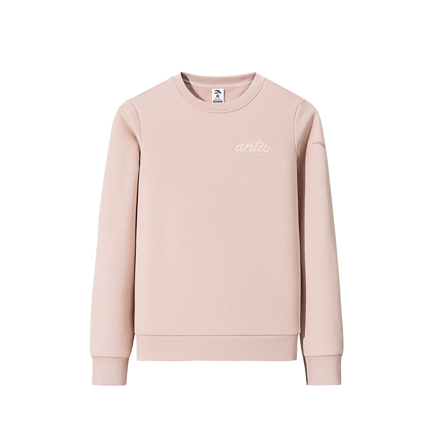 

Anta Серия тренировок Флисовый свитшот с круглым вырезом и надписью Толстый Повседневный Модный Универсальный Спортивный Женский свитшот 162547715-4 S