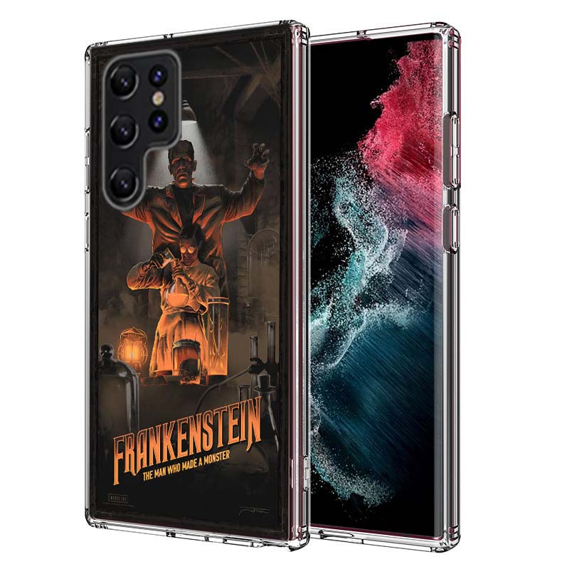 Horror F-Frankenstein Capa Phone Case For Samsung S26 Ultra S25 Edge Galaxy S23 S21 S20 S24 FE S22 S10 Plus Cover Clear TPU Shel