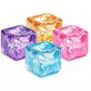 Cubo Aurora Jumbo da 5,5 cm Giocattolo Squishy Maltosio Galassia Glitter Riempito di Zucchero Spremi Ultra Lento Rimbalzante Giocattolo Sensoriale Fidget per Sollievo